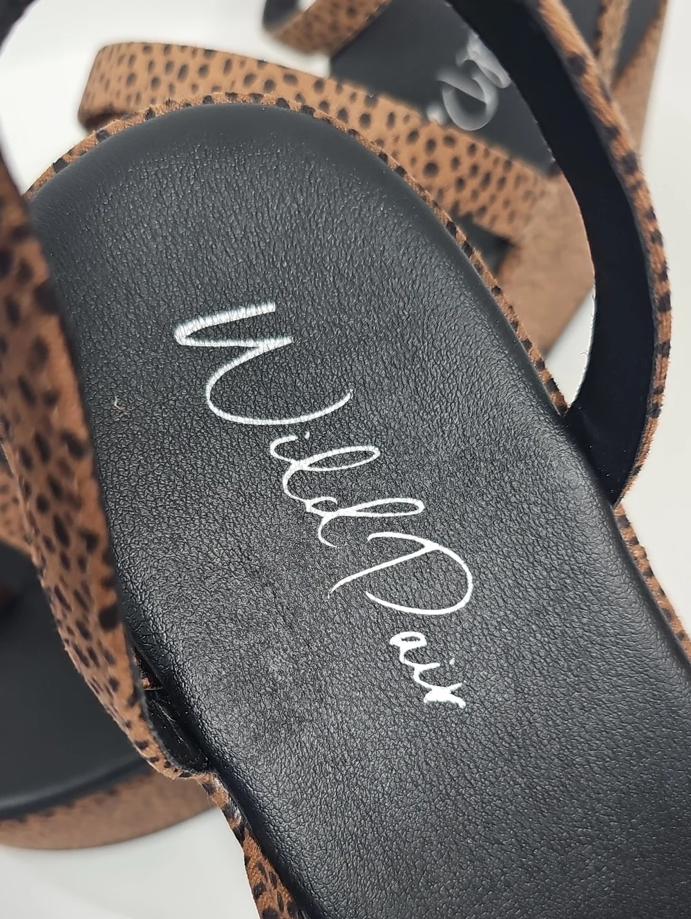NIB Wild Pair Dottye Leopard Platform Sandals Festival Y2K Size 10 Western Bratz